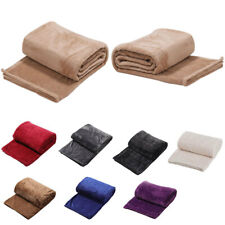 Large Flannel Fleece Bed Blanket Sofa Throw Luxury Soft Warm Double King Size