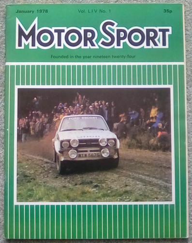 Motor sport tvr - motor, (jan