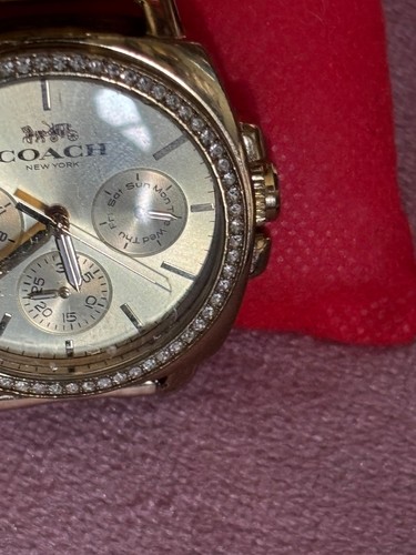 Coach gold watch - coach,