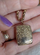Vintage yellow gold - vintage, engraved