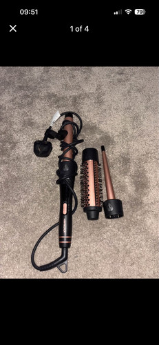 Hair curler with - , three