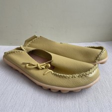 Socofy Green Leather Flat
