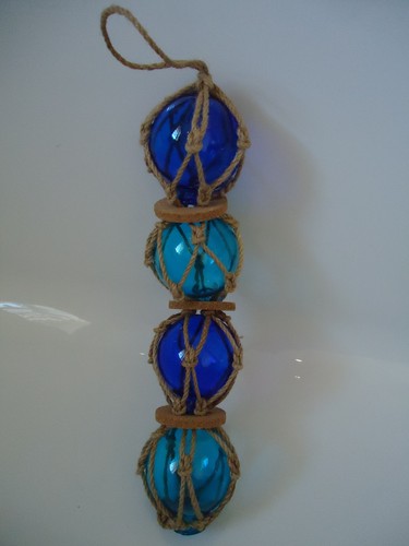 Fishing boat net blown glass - fishing,