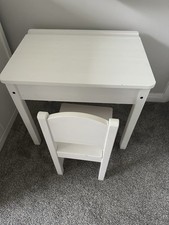 Sundvik IKEA White Children's Opening Desk and Chair Set