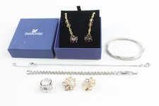 Swarovski Signed Branded Jewellery Boxed Stone Set x 6