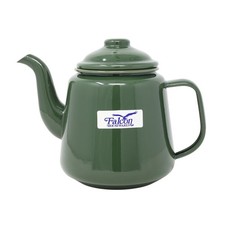 Enamel teapot moss - teapot, green