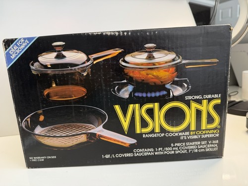 Vintage visions cookware - visions, amber