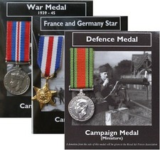 REPRODUCTION 3 Miniature World War II WW2 War Medals 18-23mm *[3MEDWW2]