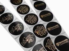 45MM ROUND BLACK GOLD FOIL