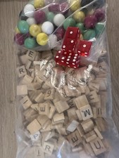 Scrabble Pieces & Other Items
