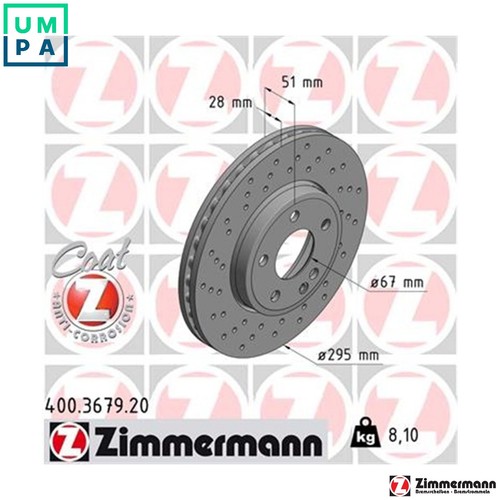 Brake disc 400 3679 - 400.3679.20, for