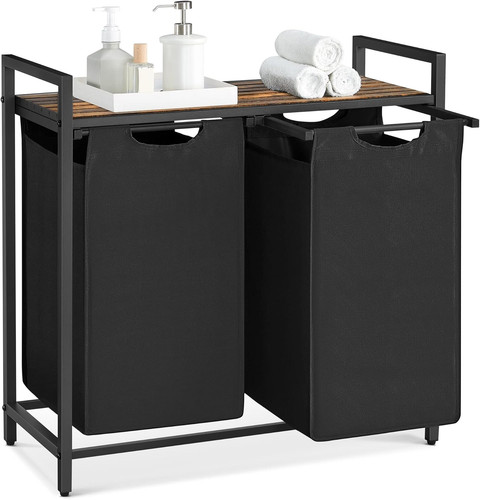 Compartments laundry basket - compartments,