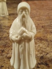 Rare White W H Goss Monk Candlesnuffer Candle Snuff