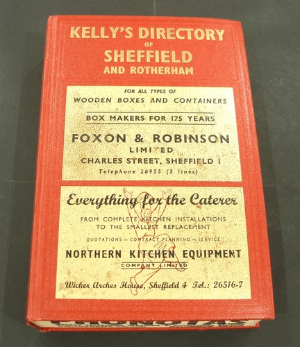 Kelly directory sheffield - of,