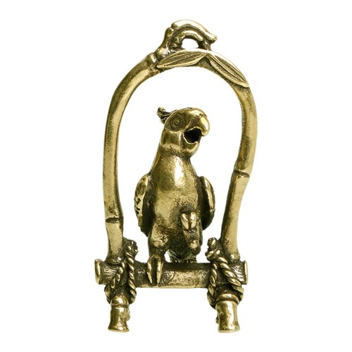 Brass bird sculpture chinese - brass,