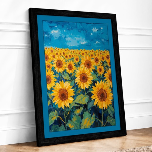 Sunflower field bloom - sunflower, in