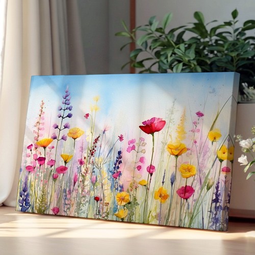 Wildflowers floral watercolour - wildflowers,