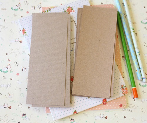 Kraft bookmark blanks 20pcs - blanks,