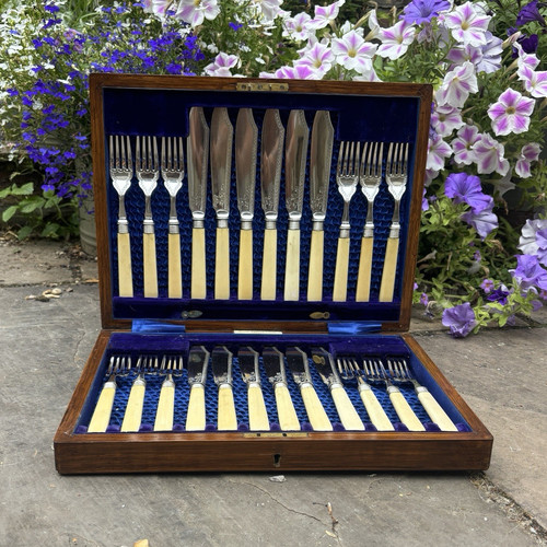 24pc antique cutlery - 24pc,