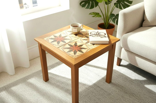 Vintage danish teak tiled - vintage, side