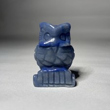 2" Blue Aventurine Gem Owl