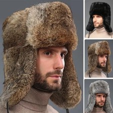 Mens Winter Imitation Rabbit