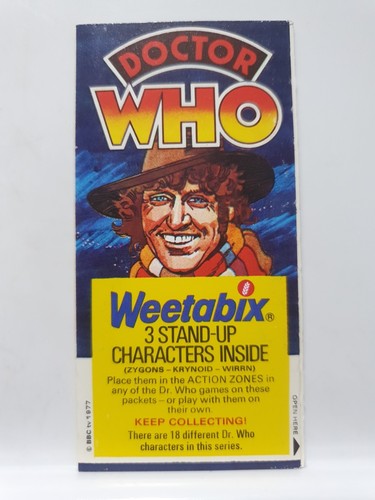 Weetabix card 1977 dr who - weetabix,