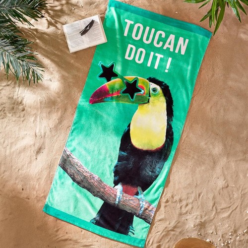 Toucan beach towel 100 - toucan, 100%