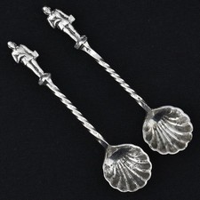 2 Antique VTG Silver Plated