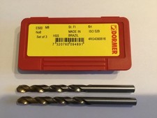 DORMER E500 HSS Std Metric Coarse Set (3)  M8 + 2 tapping drills NEW