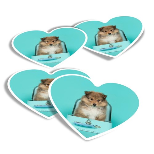 Heart stickers shetland - heart,