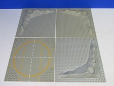 4 large LEGO GREY MOON BASE 3D