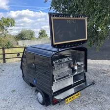 dual fuel Piaggio ape mobile Fracino Coffee van / tuk tuk / stall / truck 