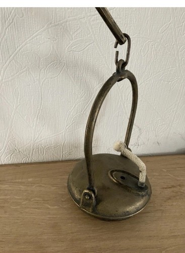 Vintage brass miners lamp - brass,