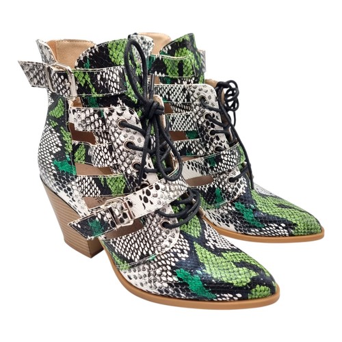 Bottine green snakeskin - bottine,