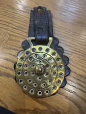 Rings & Circles Antique Vintage Horse Brass on Leather Strap