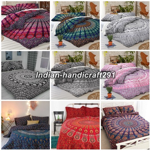 Indian paisley mandala duvet - indian,