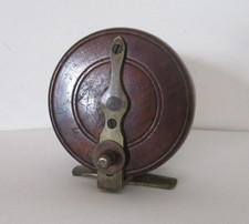 Antique Wooden & Brass Fishing