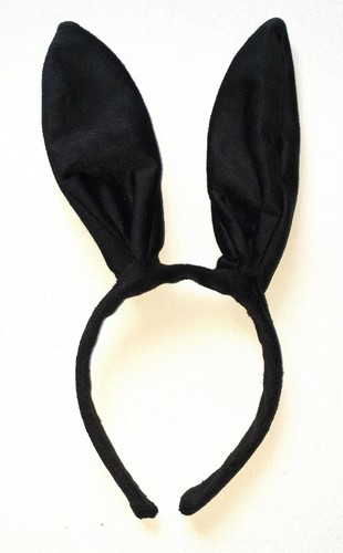 New black long eared movable - black,
