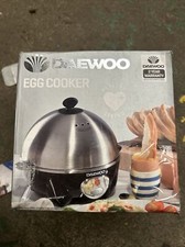 Daewoo SDA1194 7 Eggs Cooker - Black/Stainless Steel