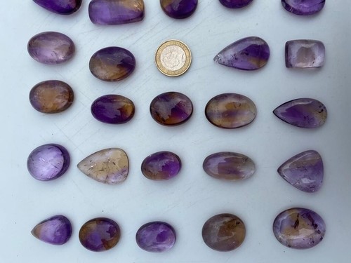 Ametrine large cabochon - cabochon, /