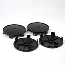 4Pcs 68mm Black Wheel Hubs