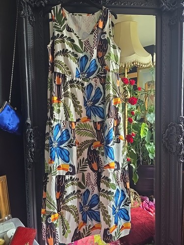 Jungle print maxi dress - maxi,