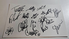 MULTI SIGNED HEART OF MIDLOTHIAN HEARTS FC CHRISTMAS CARD 25/26 SQUAD CHARITY