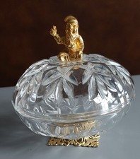 Vintage Killarney Crystal Glass Trinket