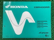 CBR400RR Parts List, 6th