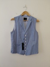 New Jeff Banks Linen Breasted