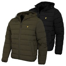 Lyle & Scott Mens Lightweight Full Zip Casual Puffer Jacket 54% OFF RRP