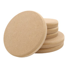 Wooden MDF Circle Round Top Edge Disk Blanks Craft Shape 10-30cm diameter Plaque