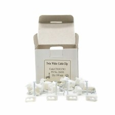 50 X White Twin Shotgun Coax